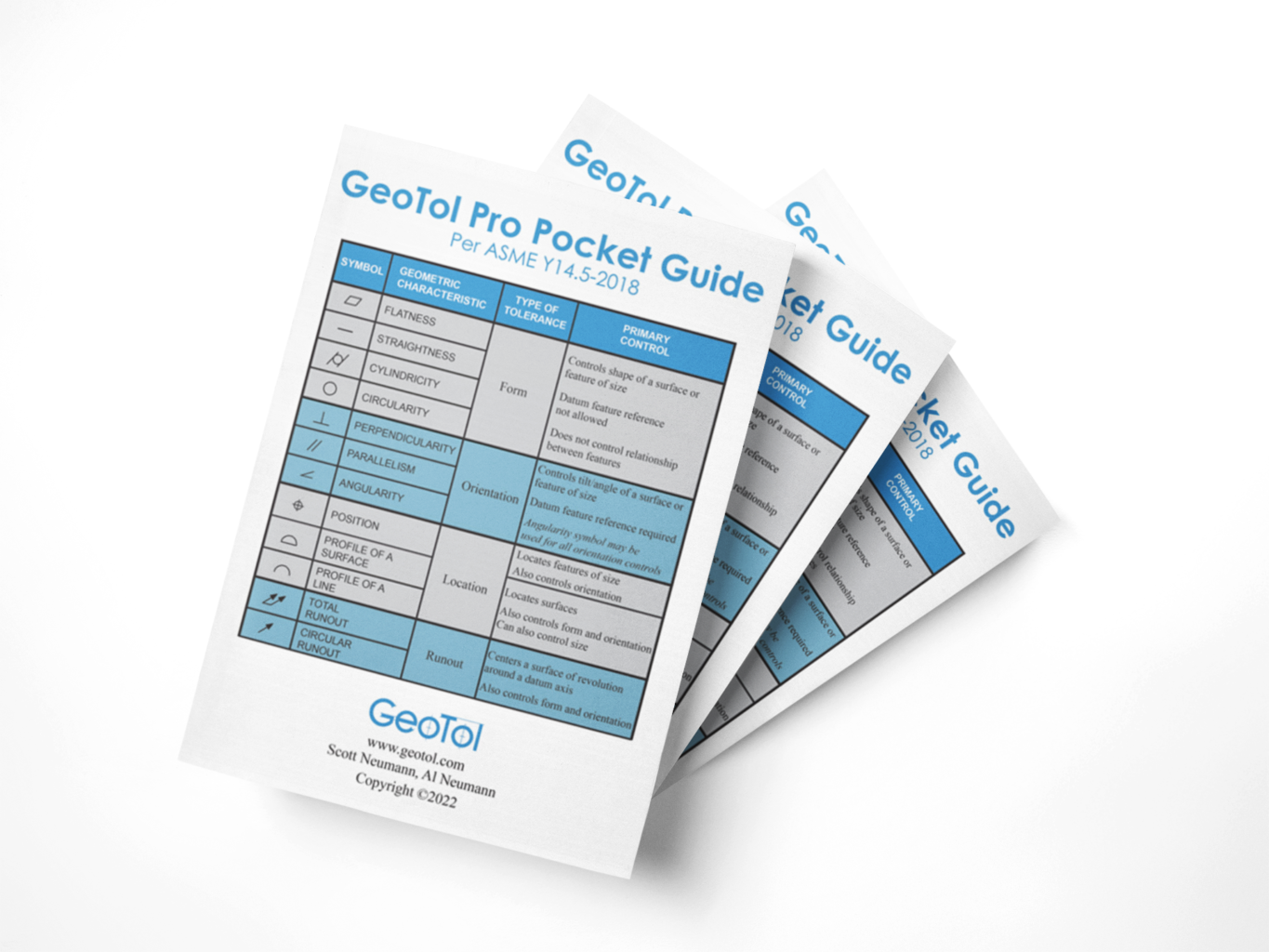 GeoTol Pro 2020 GD&T Pocket Guide Books (Set of 10)