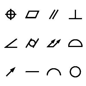 GD&T Symbols & Charts | Learn Engineering Drawing Symbols - GeoTol.com